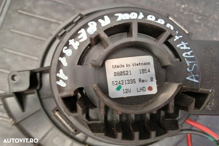 Ventilator aeroterma 52421335 52421335 Opel Astra H [facelift] [2005 - 4