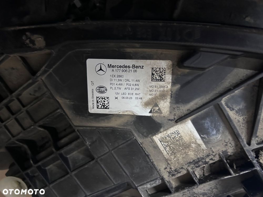 LAMPA LEWA PRAWA MERCEDES A KLASA 177 W177 A177 LIFT LED HIGH PERFORMANCE FULL LED KOMPLET LAMP PRZÓD PRZEDNIE - 4
