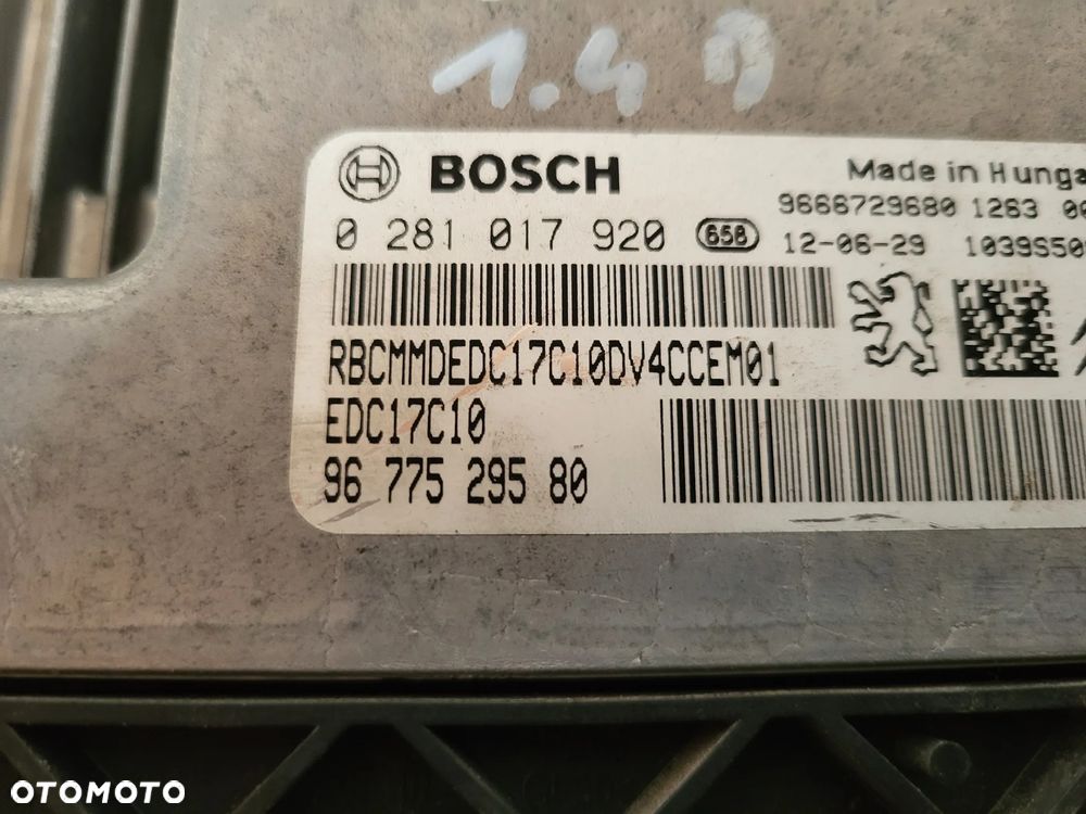 Sterownik komputer silnika Peugeot 208 1.4 E HDI - 2