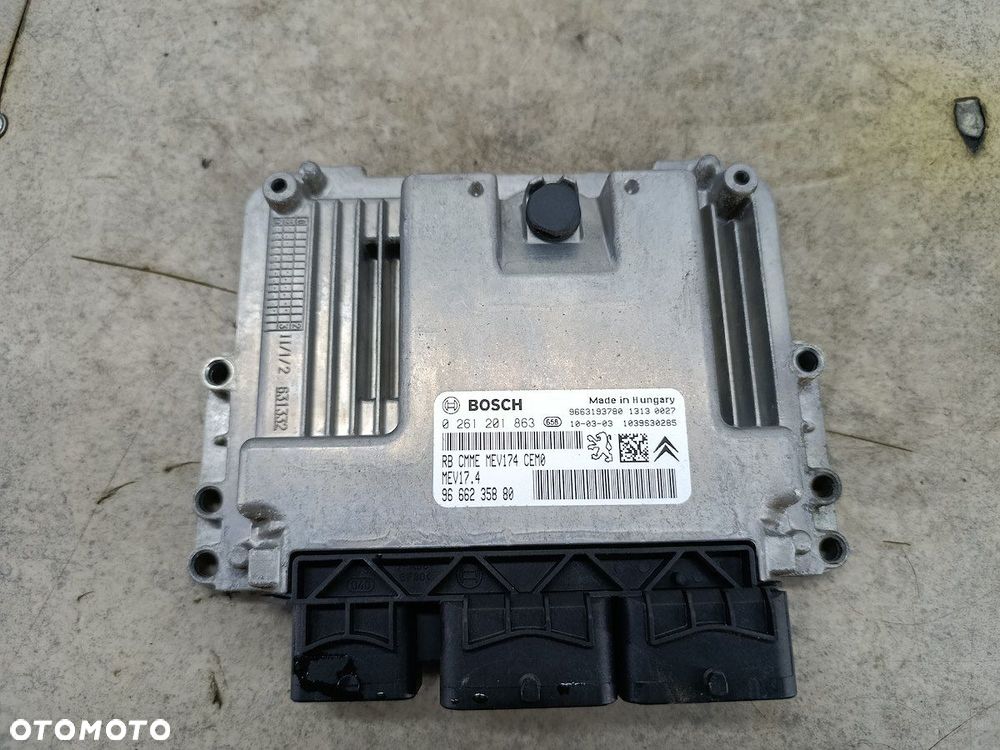 KOMPUTER, STEROWNIK CITROEN C3 PICASSO 9666235880 0261201863  BOSCH 1.4 16V - 2