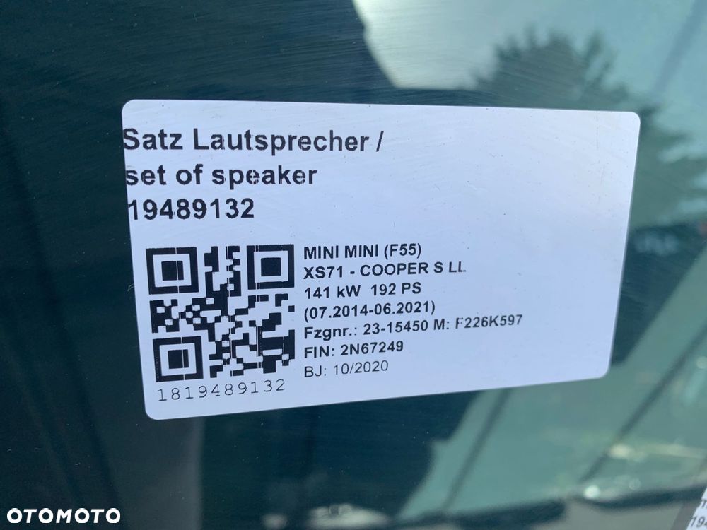 DRZWI PRAWA STRONA PRZÓD TYŁ MINI COOPER F55 C2M ISLAND BLUE METALLIC - 14