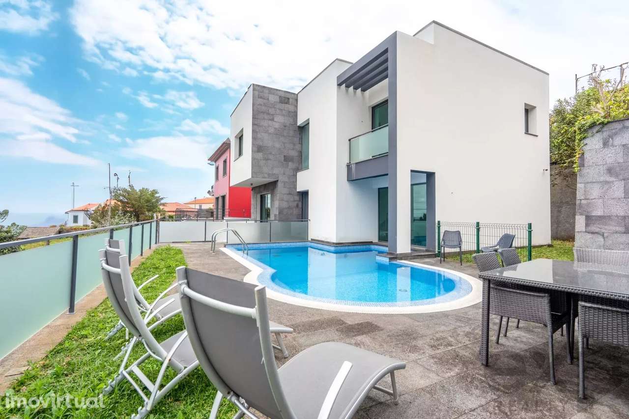 ILHA DA MADEIRA, MORADIA MODERNA, VISTA INCRÍVEL PARA O MAR - Grande imagem: 2/38