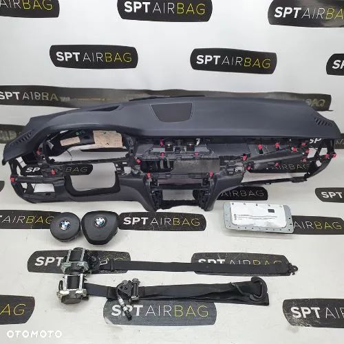 BMW X5 F15 HEAD UP DESKA ROZDZIELCZA KONSOLA KOKPIT PULPIT PODUSZKI AIRBAG AIR BAG PASY KIT SET - 1