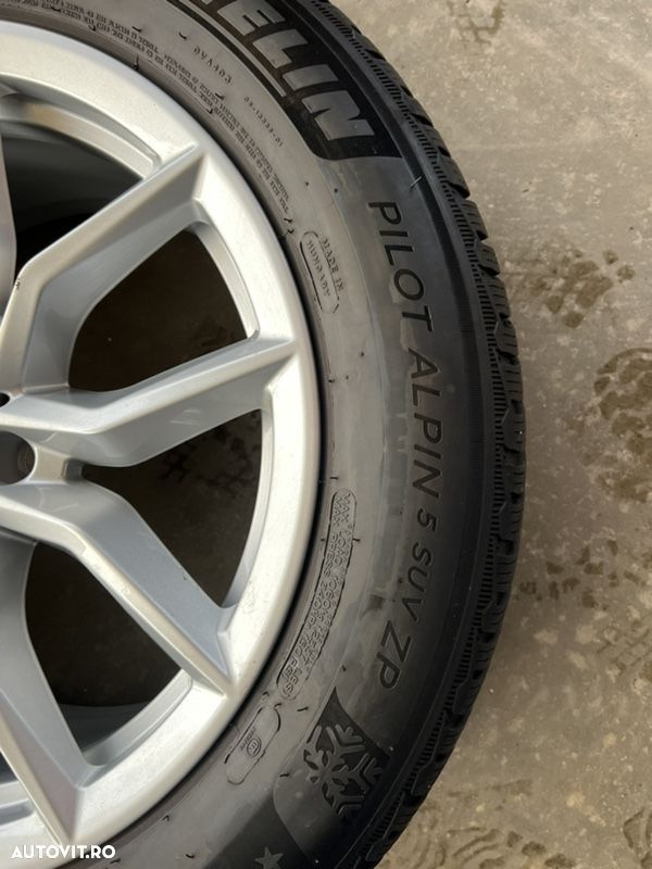 vând set jante originale  BMW X5-G05 pe 19” cu anvelope de iarnă - 8