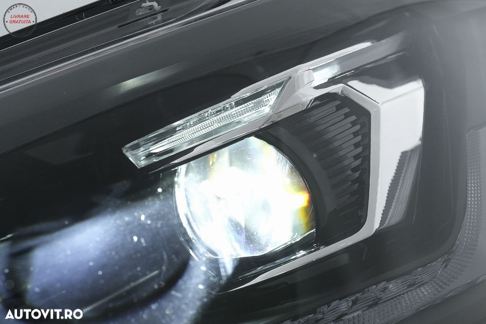 Faruri Full LED VW Transporter Caravelle Multivan T5 Facelift (2010-2015) Negru- livrare gratuita - 19