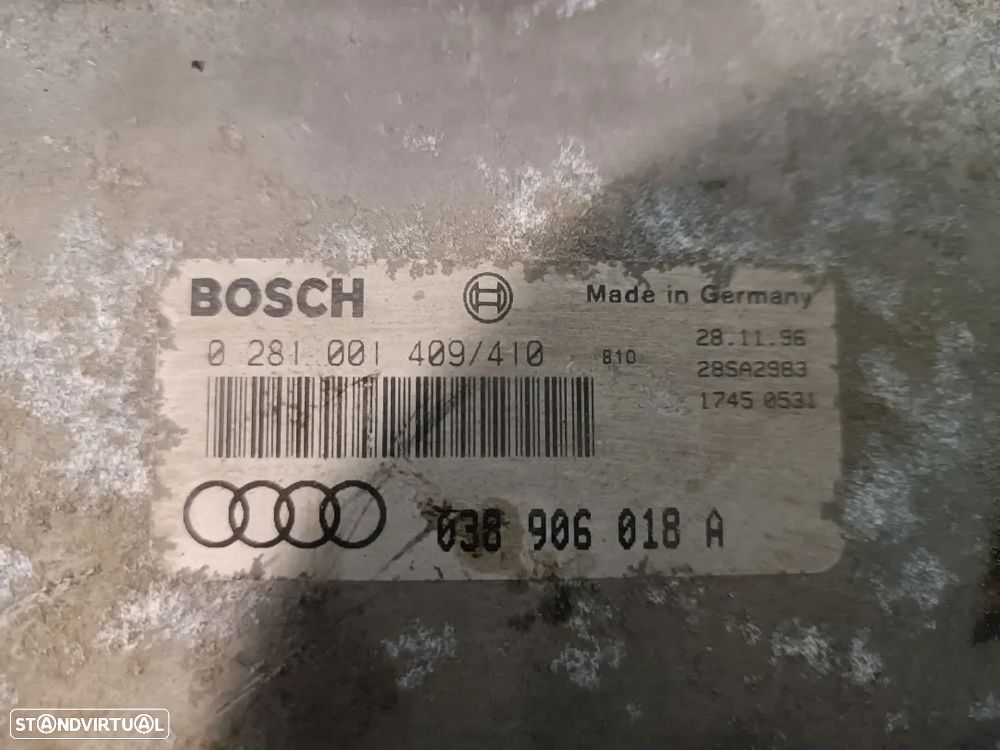 CENTRALINA DO MOTOR AUDI A3 8L 1.9TDI 038906018A 0281001409/410 - 2