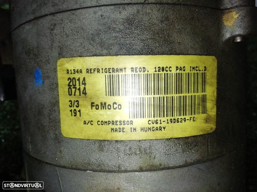 COMPRESSOR AR CONDICIONADO FORD C-MAX II 2014 -CV6119D629FE - 4