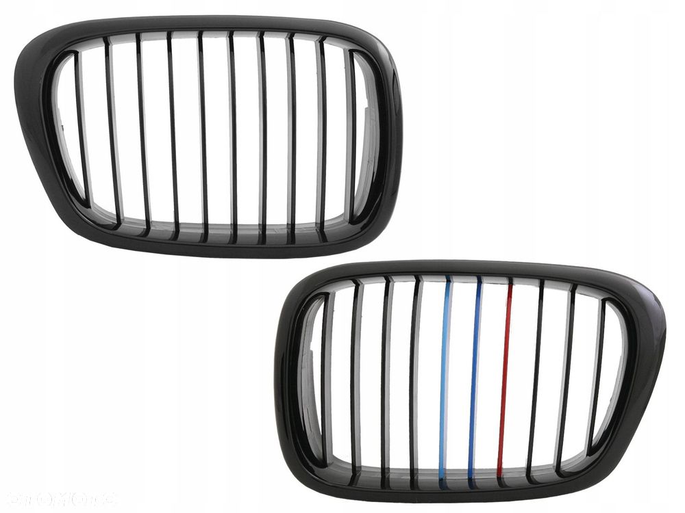Atrapa Grill Kratka Black Paski M-LOOK BMW 5 e39 1995-2004 KPL - 1