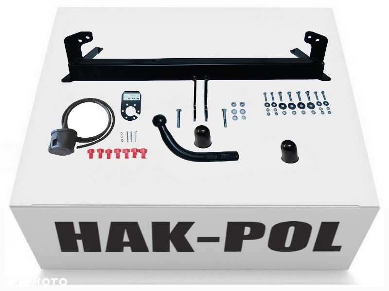 HAK HOLOWNICZY + WIĄZKA + GNIAZDO 7 PIN + ADAPTER  7/13P OPEL CORSA C 2000-2006 - 9