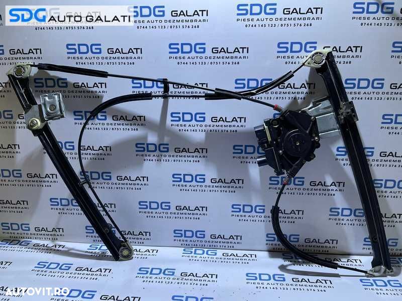 Macara Electrica cu Motoras Usa Portiera Dreapta Fata VW Polo 6N Coupe 2 Usi 1998 - 2002 Cod 6N3837402M - 1