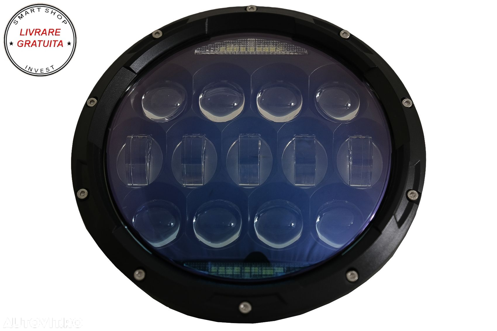 Faruri Full LED CREE Dublu Proiector Halo DRL Jeep Wrangler TJ & JK (1997-2018)- livrare gratuita - 13
