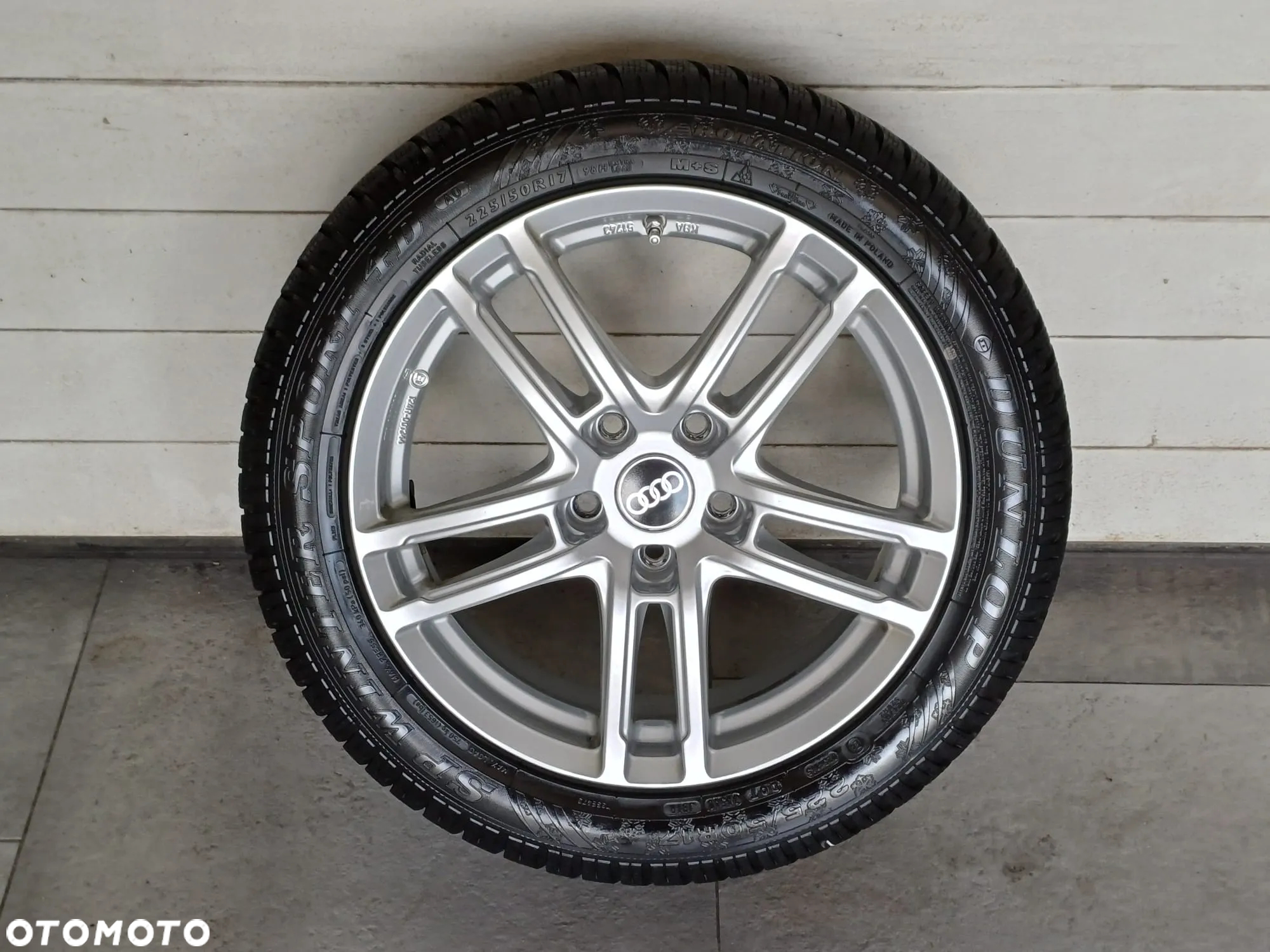 NR 623 Koła Zimowe Alufelgi AUDI A4 225/50/17 Dunlop ok. 6-7mmp ok. 6-7mm - 3