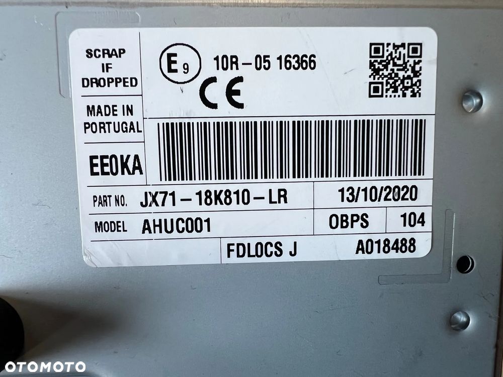 RADIO NAWIGACJA FORD FOCUS MK4 Z 2020 ROKU ORYGINAŁ JX71-18K810-ZAR JX71-18K810-LR EUROPA - 4