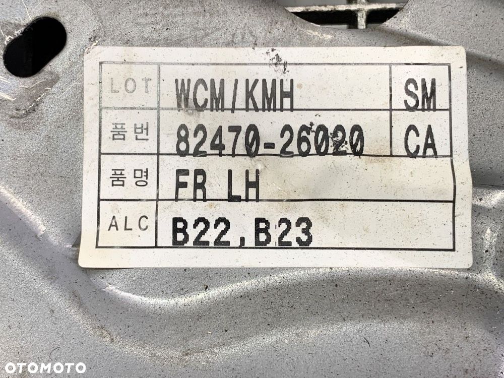 PODNOŚNIK SZYBY LEWY PRZÓD  HYUNDAI SANTA FÉ I (SM) 2000 - 2006 2.4 16V 4x4 107 kW [146 KM] - 5