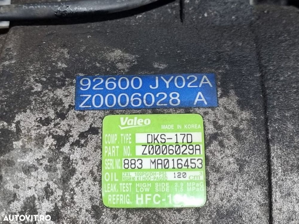 Compresor clima Renault Koleos 2.0 D 2008 - 2011 M9R832 (1381) 92600JY02A - 5