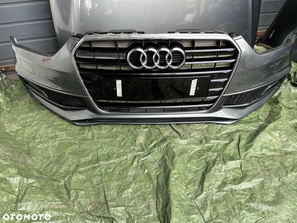 KOMPLETNY PRZÓD AUDI A4 B8 S LINE LZ7S ZDERZAK MASKA BŁOTNIK LEWY BŁOTNIK PRAWY PAS PRZEDNI LAMPY - 7