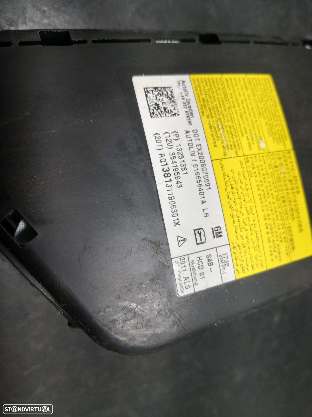 Airbag Banco Esq Opel Astra J Sports Tourer (P10) - 2