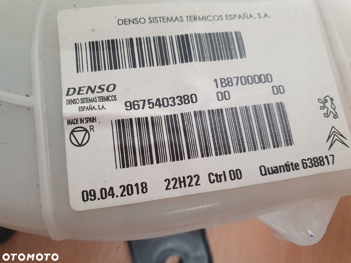WENTYLATOR DMUCHAWA CITROEN C4 PICASSO II SPACETOURER 9675403380 - 3