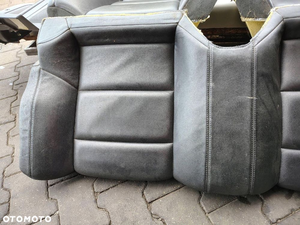 FOTEL FOTELE BOCZKI KOMPLET CZARNA SKÓRA GRZANE PEUGEOT 307 CC - 4