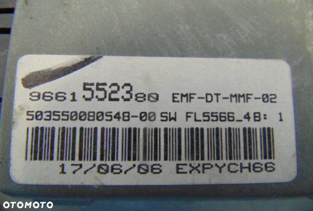 PEUGEOT 407 WYŚWIETLACZ RADIA 9661552380 - 5