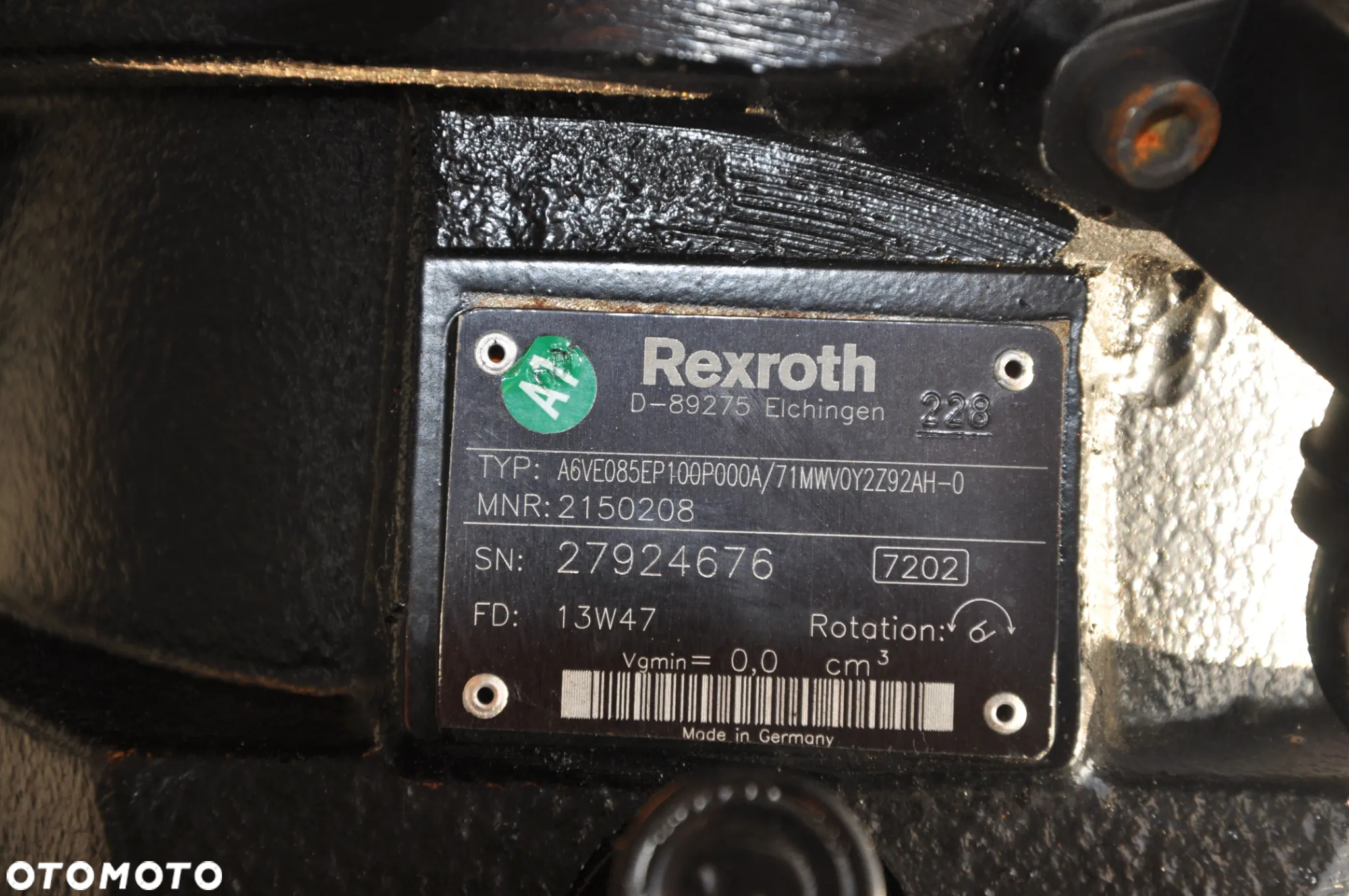 Silnik jazdy hydromotor A6VE085EP100P000A/71MWV0Y2292AH-0 - 5