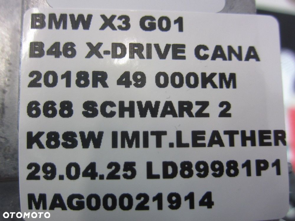 BMW X3 G01 G30 G02 MODUŁ STEROWNIK KAMERY KAFAS 9108202 6659496624 9496624 - 7