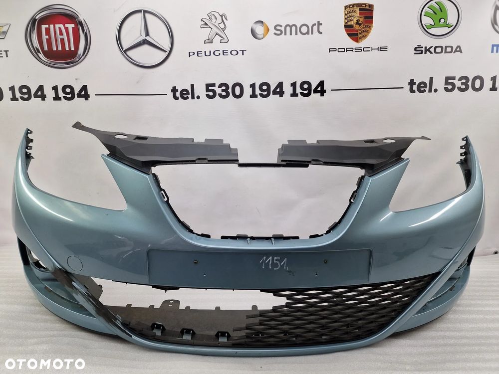 SEAT IBIZA IV 6J0 08- ZDERZAK PRZEDNI PRZÓD + GÓRNE WZMOCNIENIE ZDERZAKA + DOLNA OSŁONA POD ZDERZAK , NR AUKCJI NZ1151 - 1