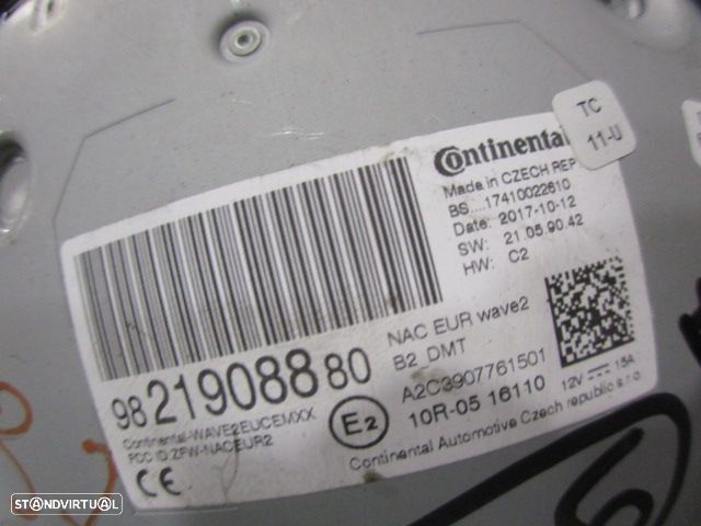 Radios 9821908880 TOYOTA PROACE 2 M FOURGON LONG 2018 1.6D4D 115CV 5P CINZENTO ESCURO ORIGINAL CONTINENTAL - 5