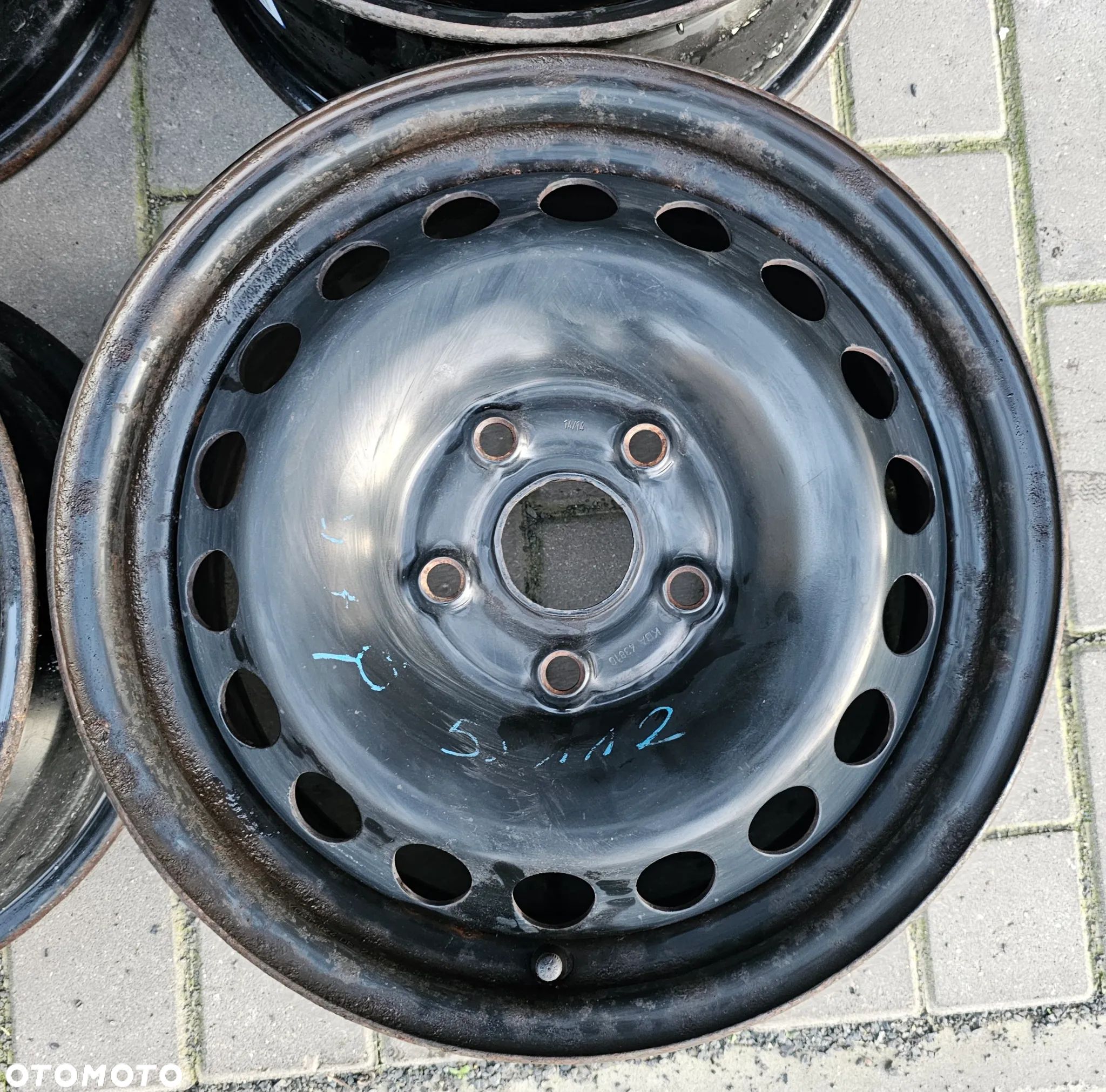 Felga stalowa VW SKODA SEAT 5Q0601027L 6x15 ET43 - 1