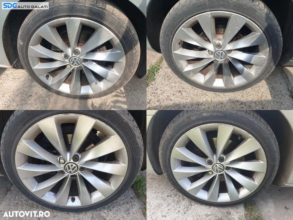 Set 4 Jante Roti Aliaj Interlagos 235 40 18 R18 5x112 8Jx18H2 ET41 Volkswagen CC 2012 - 2017 Cod 3C8601025D - 1