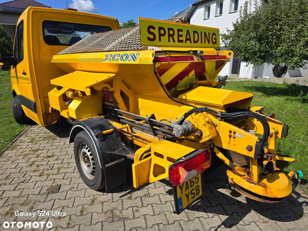 Mercedes-Benz Sprinter 313CDi Solarka Piaskarka Posypywarka Hydraulika rozrzutnik ECON Specjalny komunalny Schmidt gritter salt spreader pługopiaskarka ASR Tempomat Zimowy Komunalny - 2