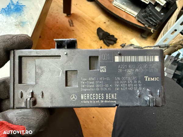 Modul portbagaj electric mercedes s class w221 cod a2218703995
