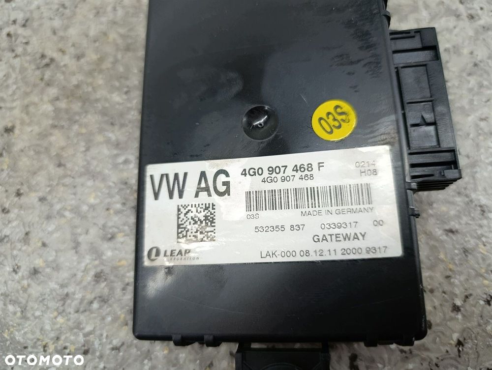 MODUŁ GATEWAY AUDI A6 C7 4G0907468F - 3