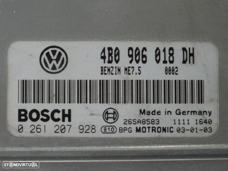 Centralina De Motor Volkswagen Passat (3B3)  4B0906018dh / 0261207928 - 3