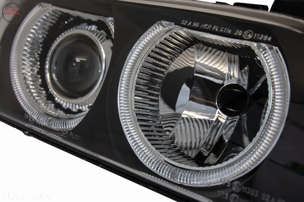 Faruri Angel Eyes BMW Seria 5 E39 (1996-2003) Facelift Design- livrare gratuita - 5
