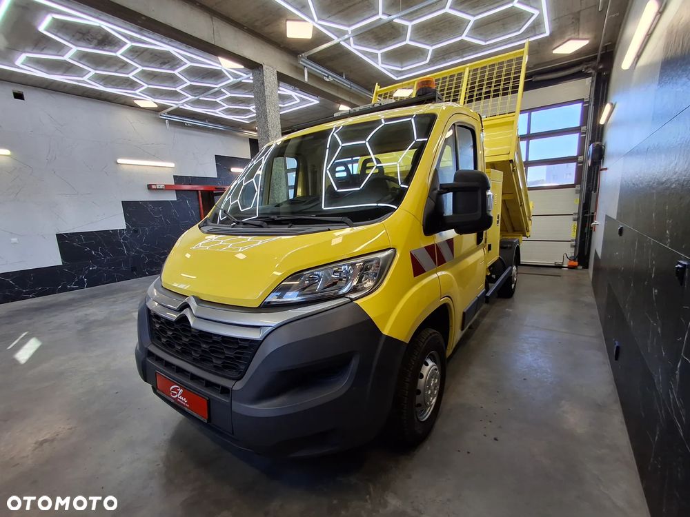 Citroën Jumper Wywrotka Kipper Hak Skrzynia Narzędziowa Za Kabiną Wersja Lift Oświetlenie Ostrzegawcze Służba Drogowa Tempomat - 20