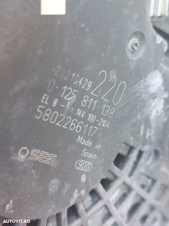 Alternator Iveco Daily 2.3 euro 6 cod 5802266117 2014 2015 2016 2017 2018 2019 2020 - 3