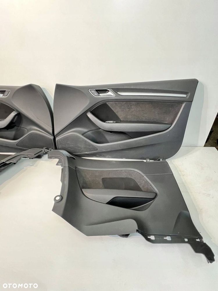 Audi A3 S3 8V 2014 Boczki / Tapicerka drzwi /Komplet HB 3D ALCANTARA SOUL - 3