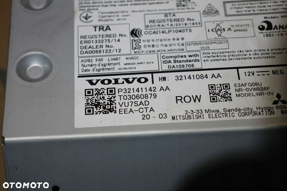 VOLVO V90 S90 XC60 XC90 RADIO NAWIGACJA 32141142 - 2