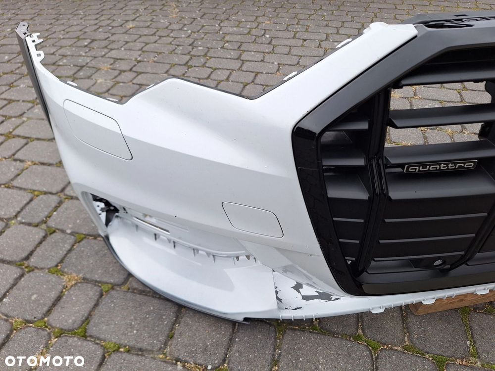 AUDI A6 C8 ALLROAD 18-4K0 NIE KLEJONY! ZDERZAK PRZÓD PRZEDNI+NOWY GRILL 4K0807437H WYSYŁKA 24H - 7