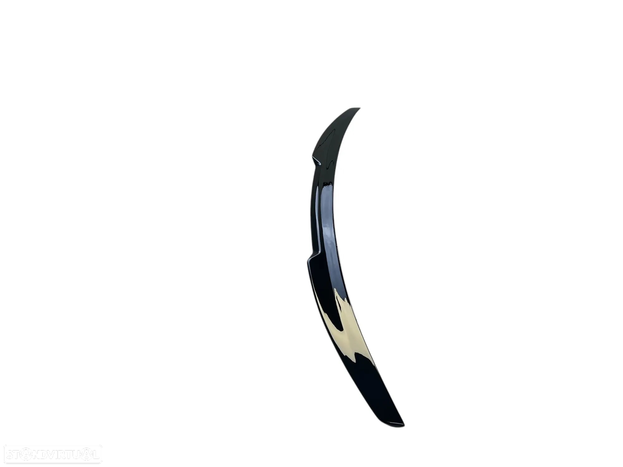 Aileron / Lip / Spoiler traseiro em plástico ABS para Audi A3 8V sedan 2012-2020 M4 Look em preto piano brilhante - 2