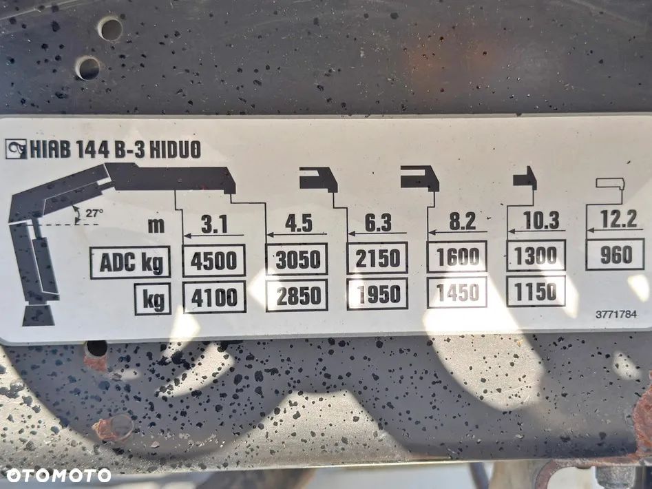 Mercedes-Benz AXOR 1833 * WYWROTKA 4,40 m * HIAB 144 B - 3 HIDUO + PILOT - 9