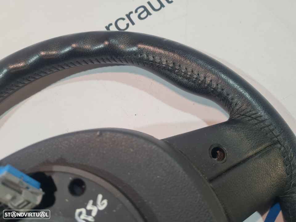 VOLANTE GUIADOR COMPLETO MINI COOPER R56 32306794624 6794624 607387211 PELE COMANDOS MULTIFUNÇÕES AIRBAG - 13