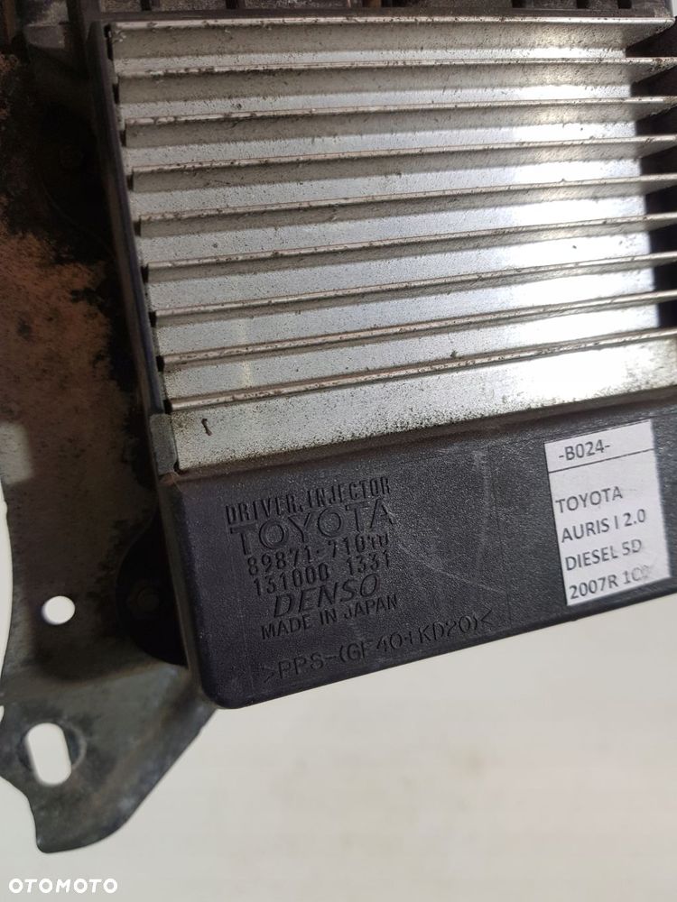 moduł sterownik wtrysków 89871-71010 toyota auris i verso 2.0d d4d - 9