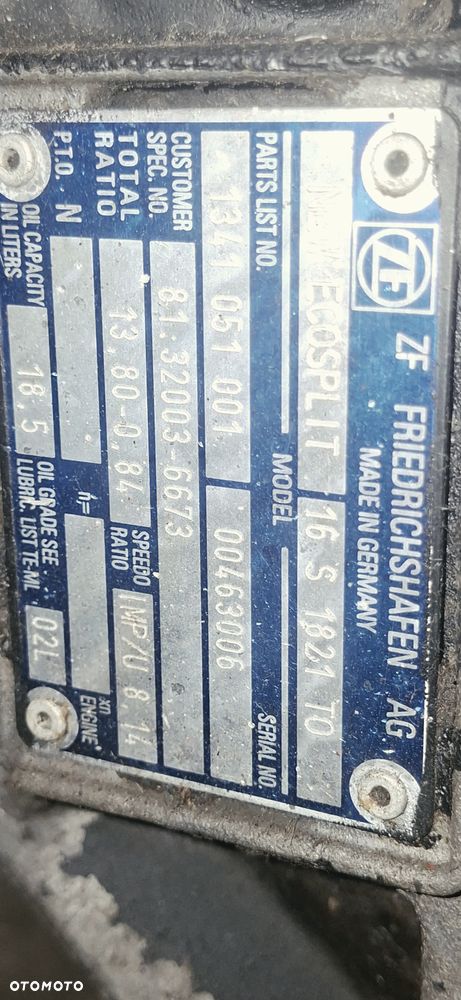 Skrzynia 16S1821 TO Z RETARDEREM - 6