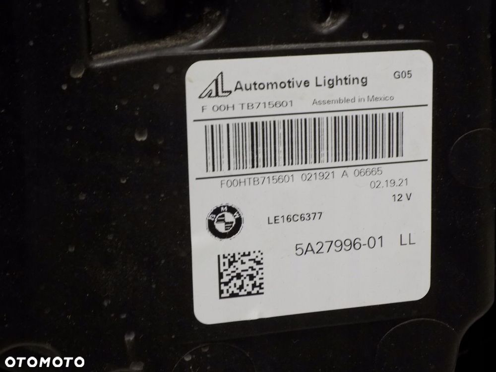BMW X5 G05 X6 G06 LAMPA LEWA PRAWA LED 5A27995 lub 5A27996 EU 2021ROK - 9