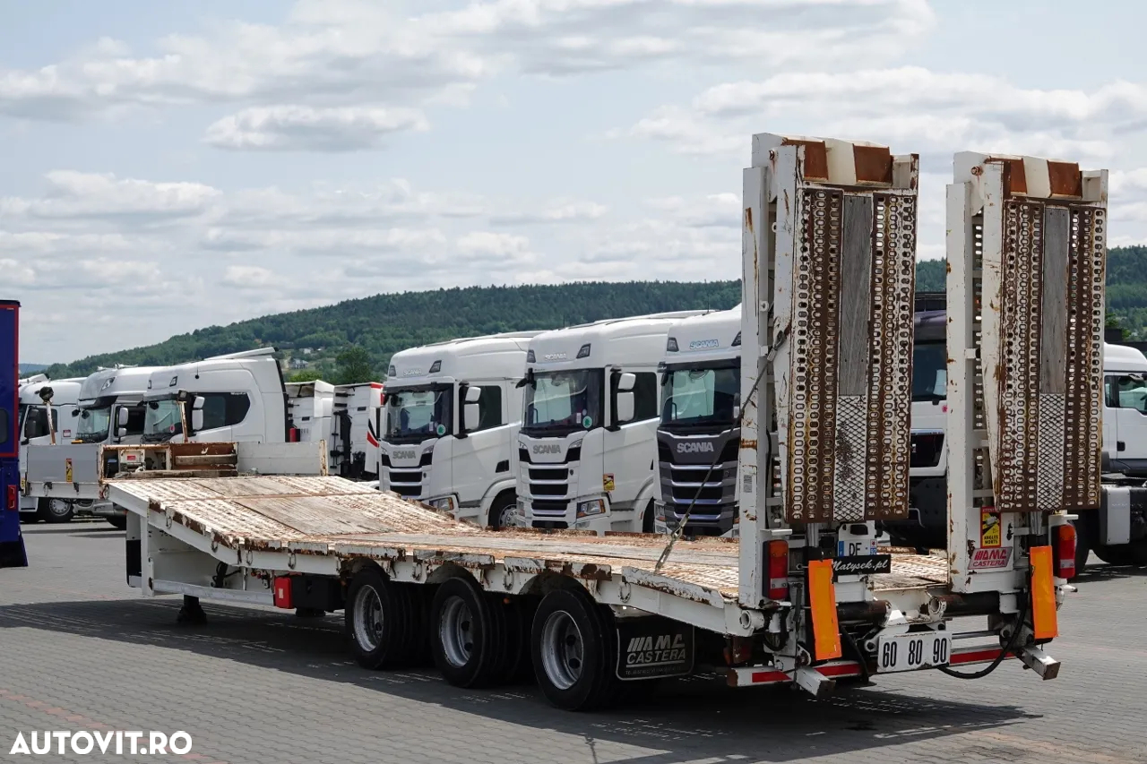 Castera REMORCĂ CASTERA / LOW LOADER / 13,4 M / PLATFORMĂ HIDRAULICĂ / RAMPE HIDRAULICE / AXIE DE DIRECȚIE / TROLIU - 4
