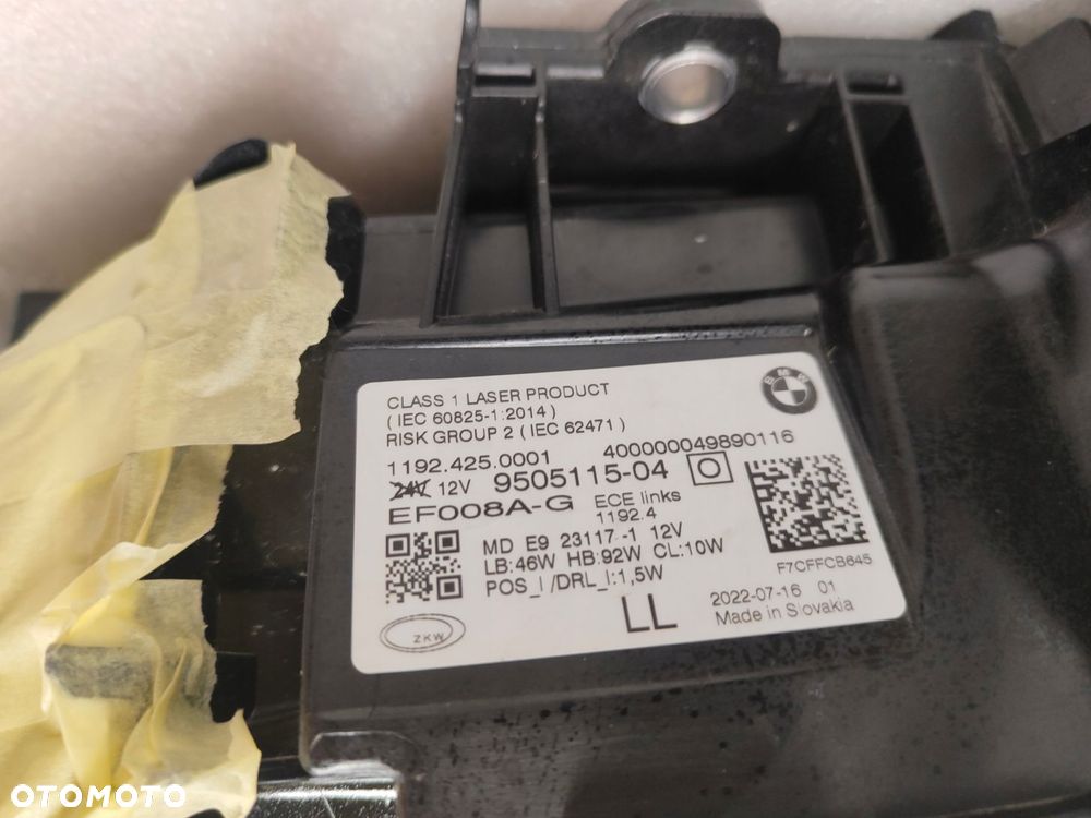 bmw 4 g22 laser ciemny komplet lamp przednich 9505115-04 - 9