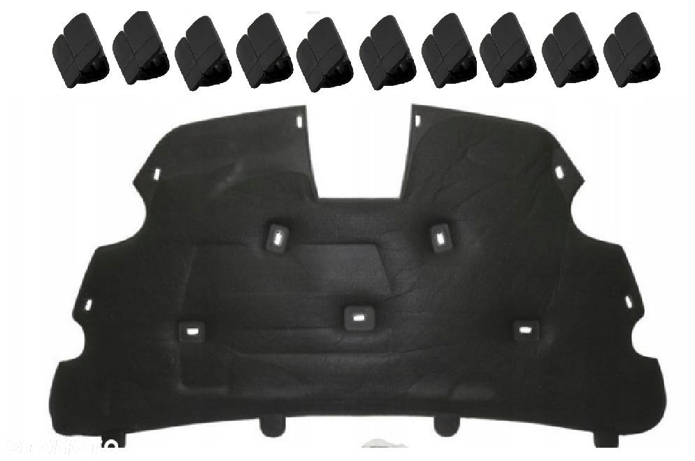 IZOLACJA WYGŁUSZKA SILNIKA FORD FOCUS 2004 -2008  KLIPY SPINKI - 1