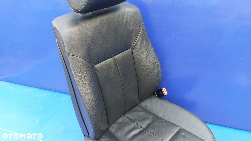 fotel pasażera prawy bmw 5 e39 czarna skóra eur - 12
